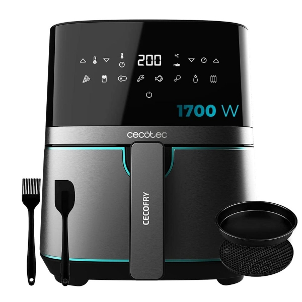 CECOTEC INOXBLACK 5500 PRO FORRÓLEVEGŐS SÜTŐ 1700 W 5,5 L